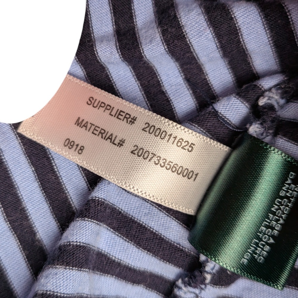 Lauren Ralph Lauren LRL Striped Crew Neck Shirt Top Women Small Blue Y2K Preppy - Picture 6 of 8